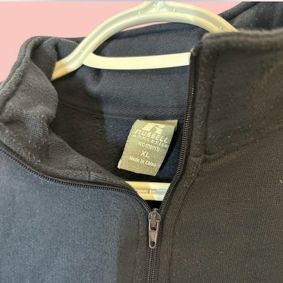 Navy Quarter Zip Russell Athletics - Picture 4 of 4